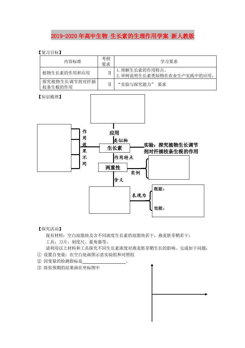 2019-2020年高中生物