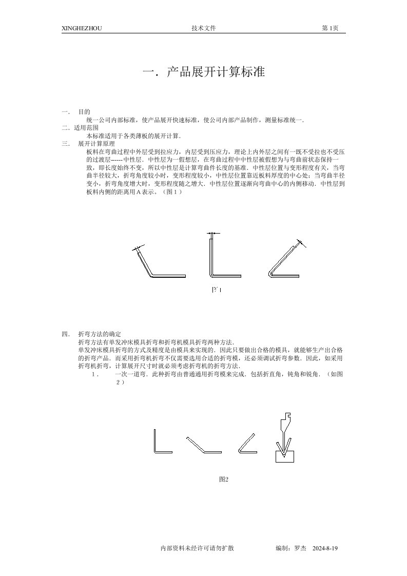 钣金展开计算公式