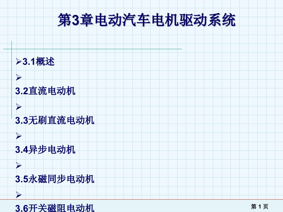 电动汽车电机驱动系统