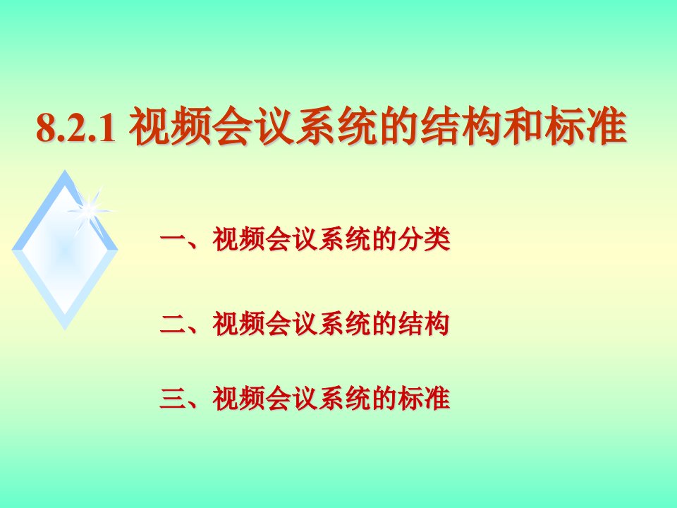 视频会议系统的结构和标准