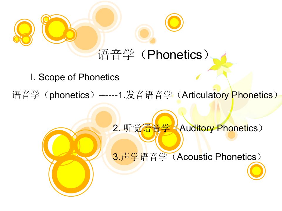 语音学和音位学