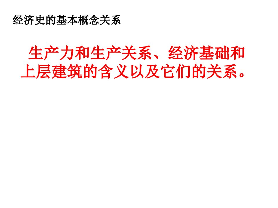 生产力和生产关系、经济基础和上层建筑关系