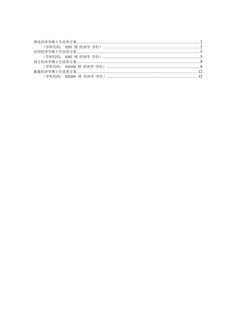 经济学院研究生培养计划(08.9.1)