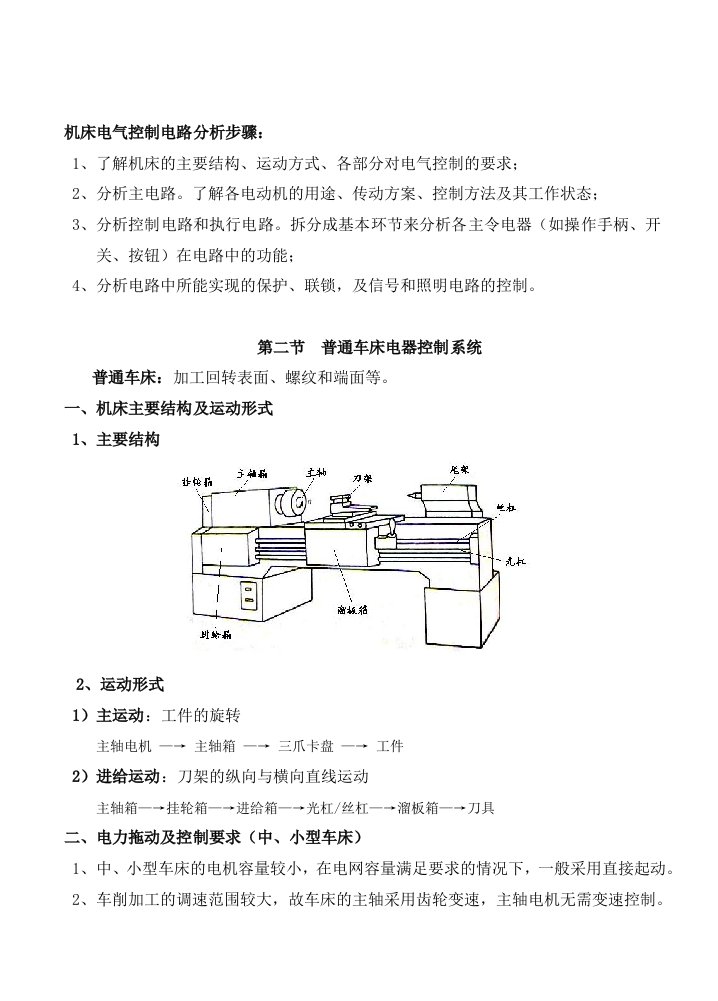 电气工程-机床电气控制电路分析步骤