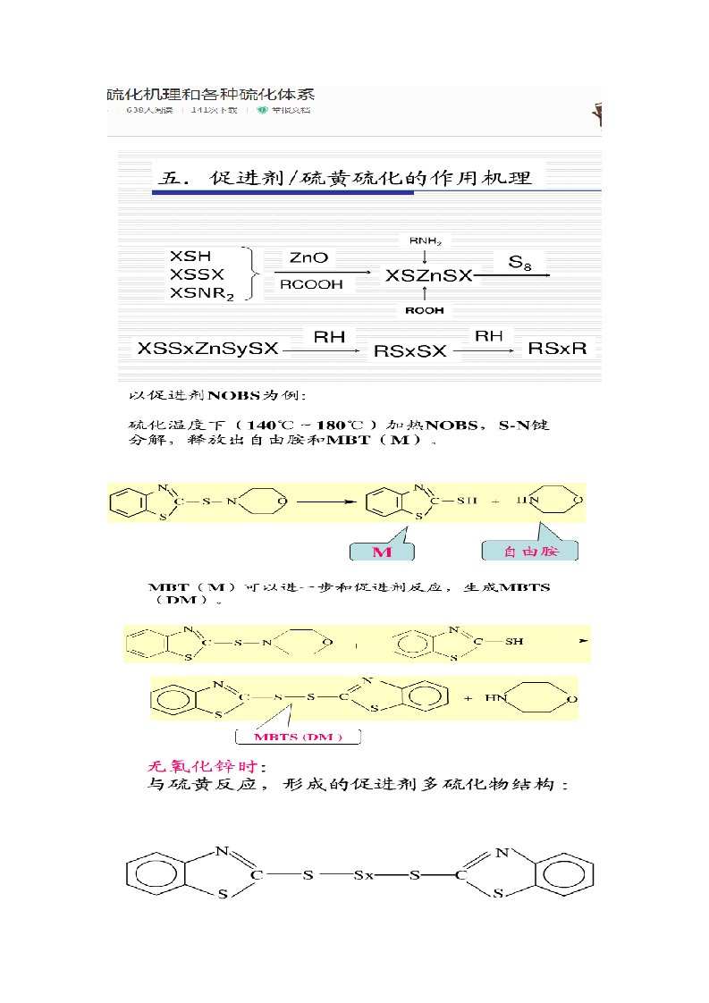 橡胶硫化、老化机理