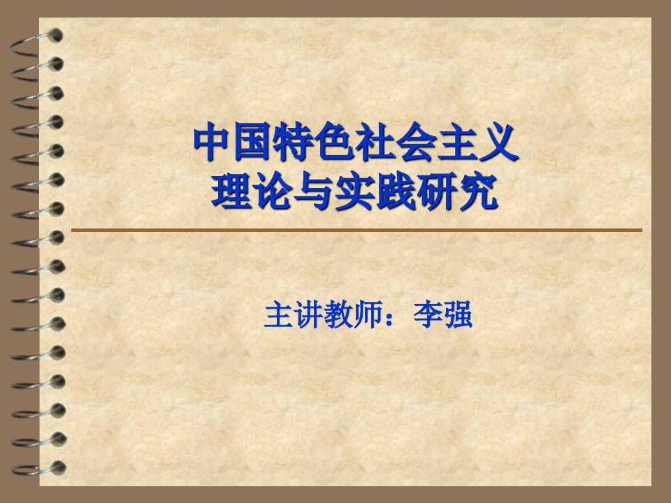 中国特色社会主义理论与实践研究导论