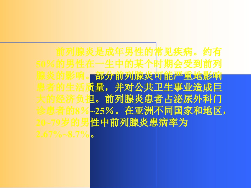 慢性前列腺炎PPT课件