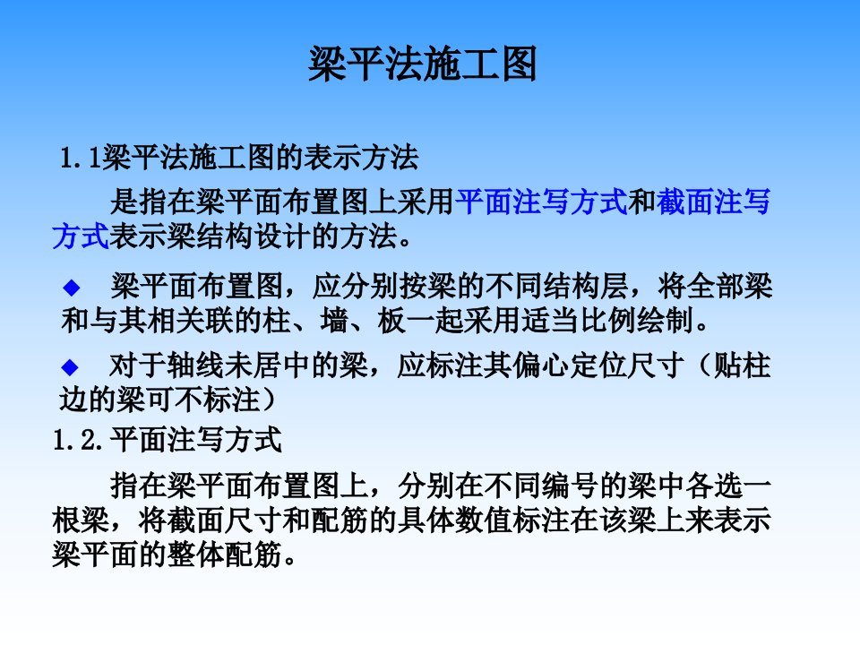 梁平法施工制图规则课件