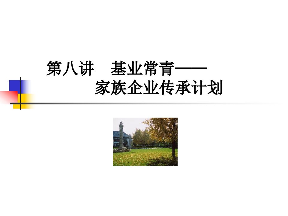 家族企业传承计划