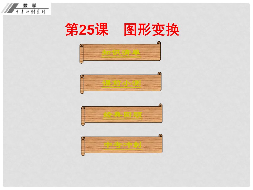 中考数学总复习