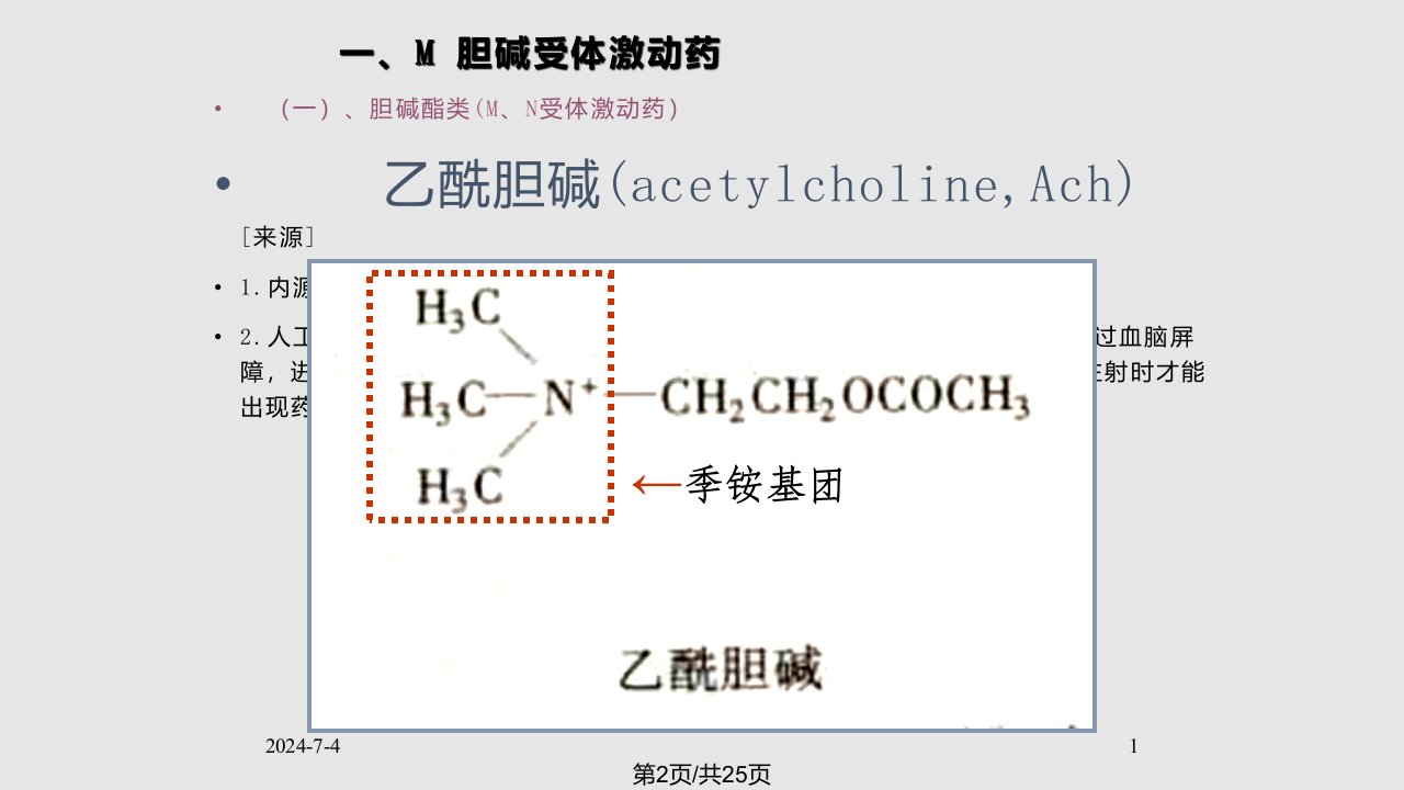 胆碱受体激动药1