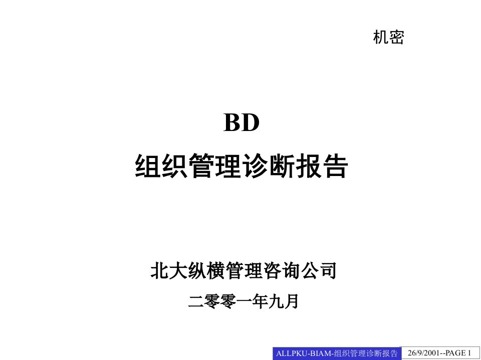 北大纵横—北京世博伟业房地产组织诊断报告（BD）