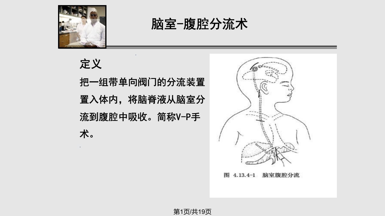 脑室腹腔分流术护理查房PPT课件