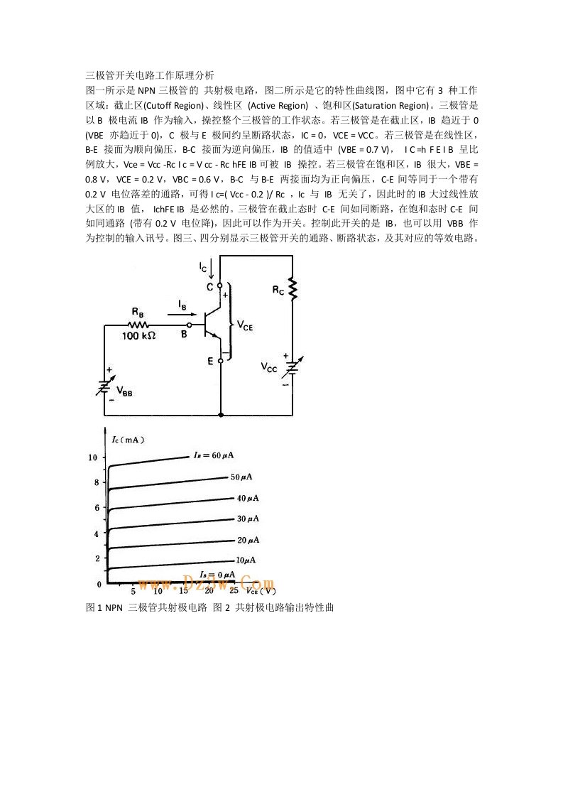 三极管开关电路工作原理分析