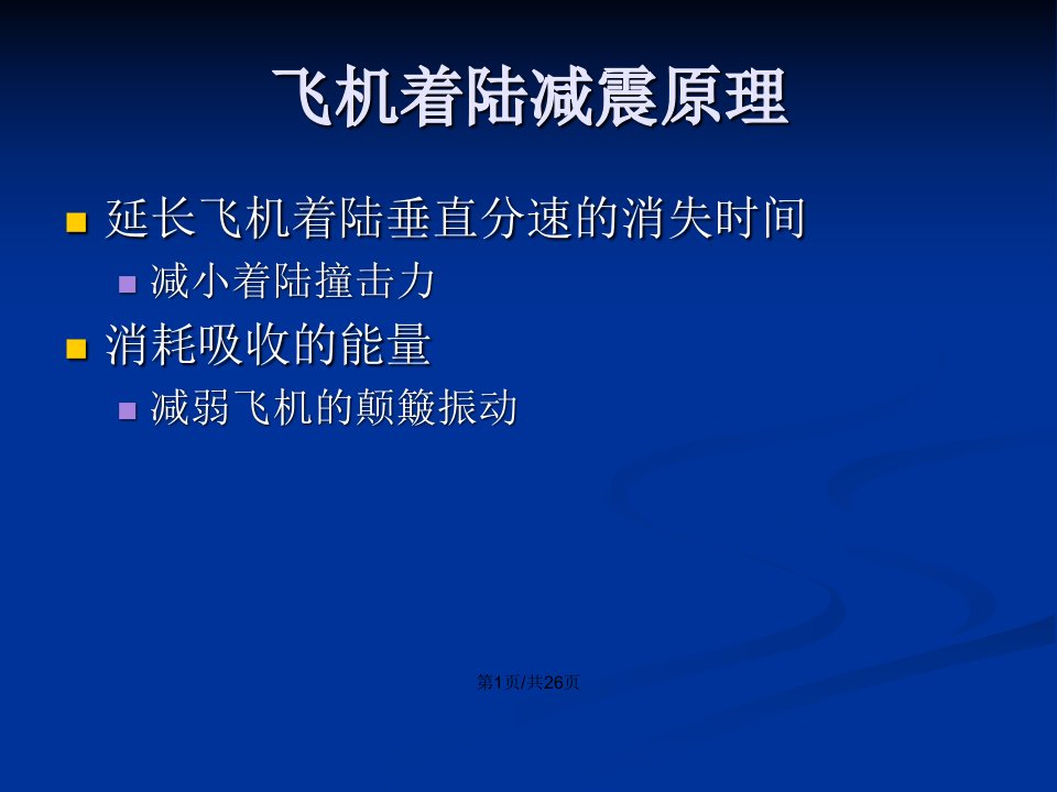 起落架减震装置与