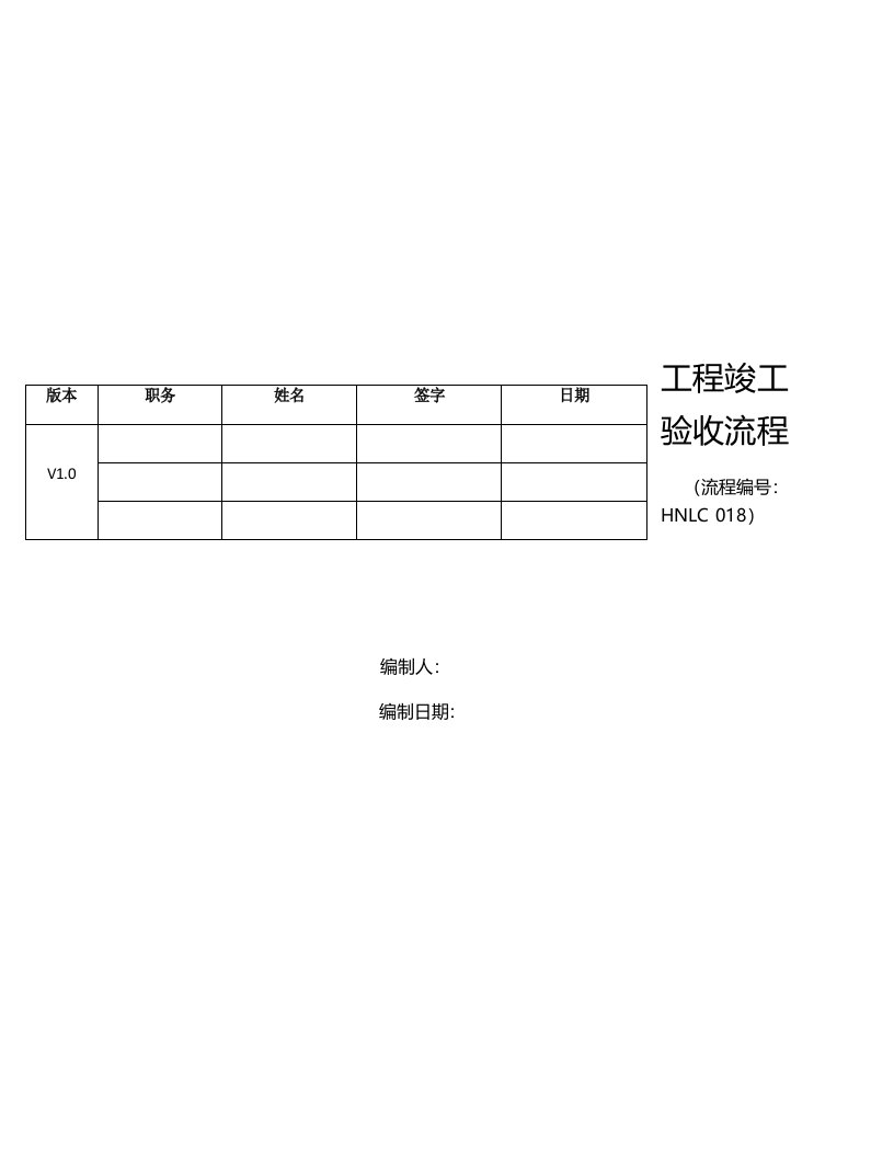 燃气公司工程竣工验收标准流程