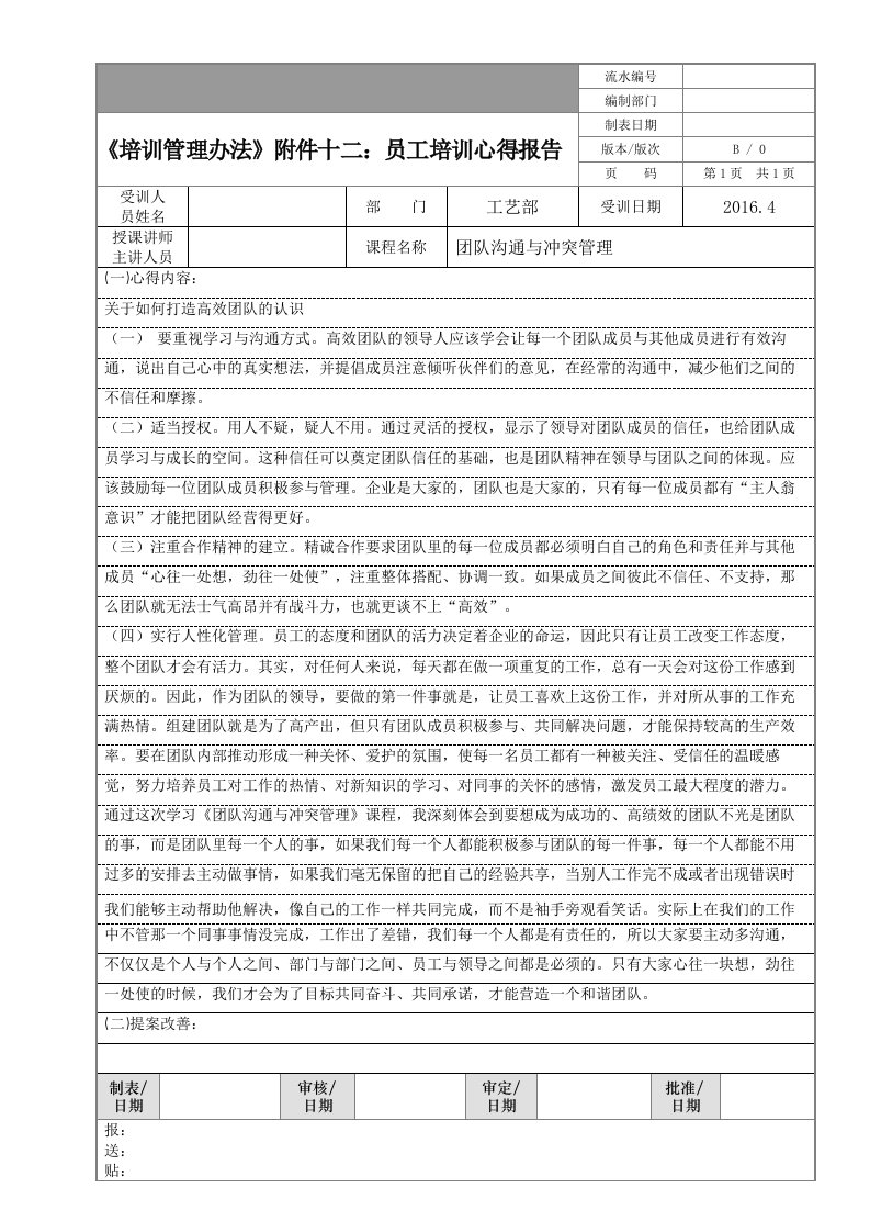 团队沟通与冲突管理