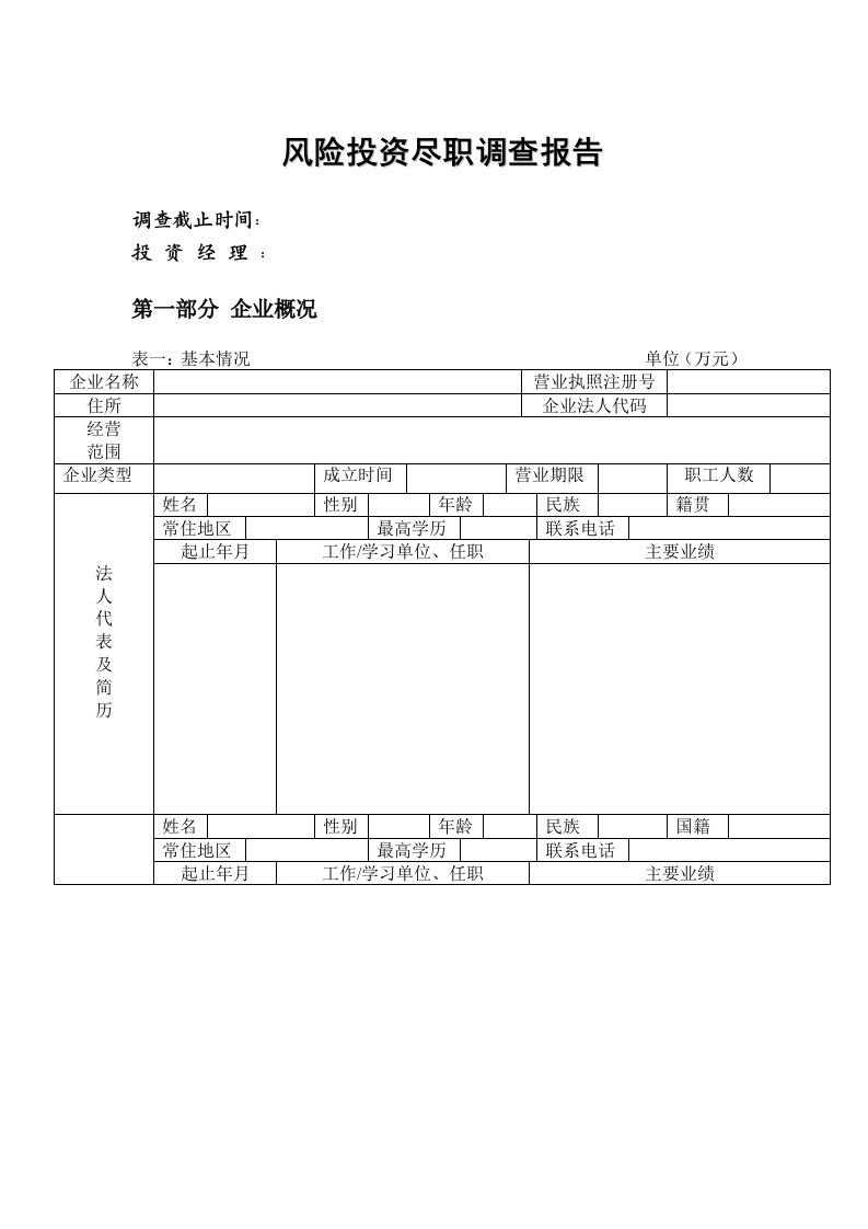 风险投资的运作程序