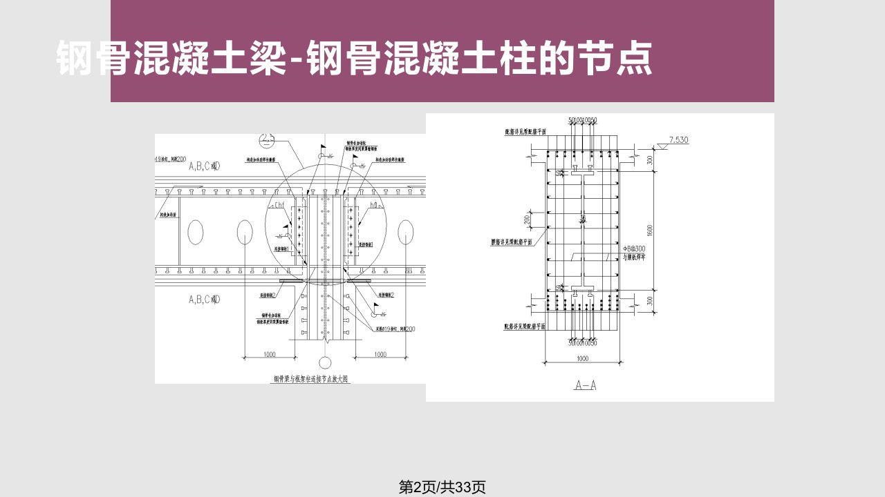 型钢混凝土框架梁柱节点