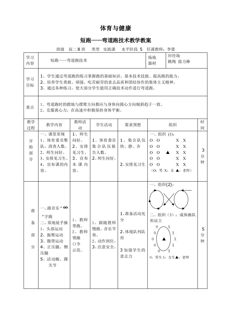 短跑_弯道跑技术