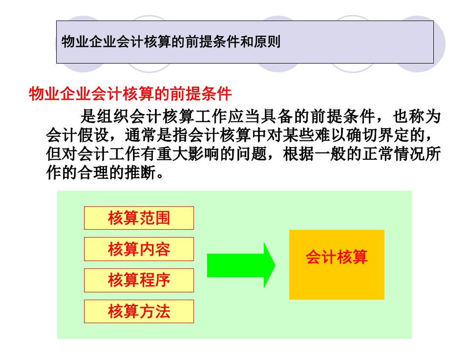 物业管理企业会计核算