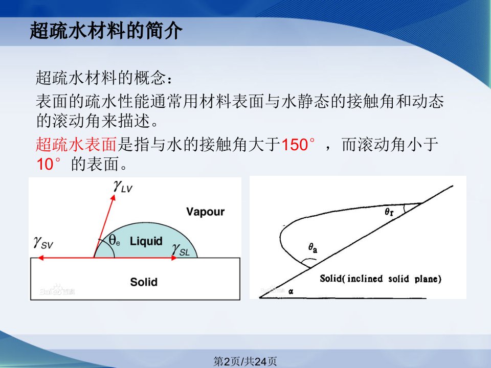 超疏水材料的加工