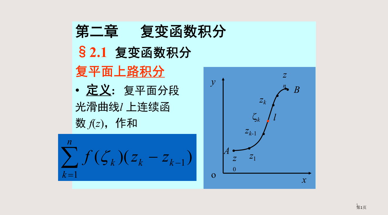 Chapt-2--复变函数的积分省公开课一等奖全国示范课微课金奖PPT课件