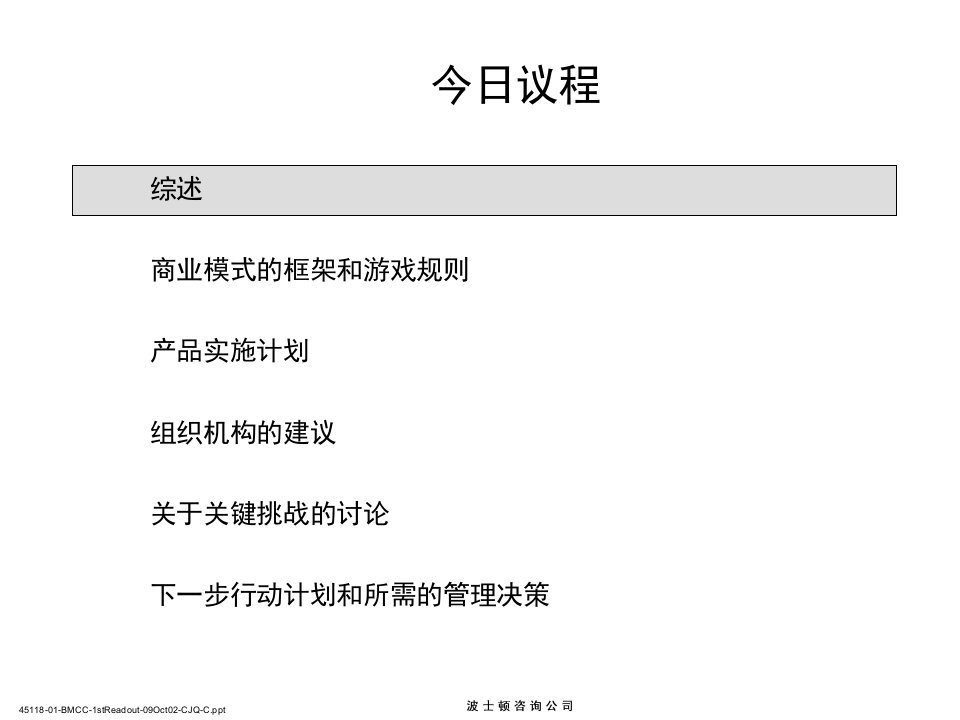 某通信公司集团业务解决方案咨询项目报告