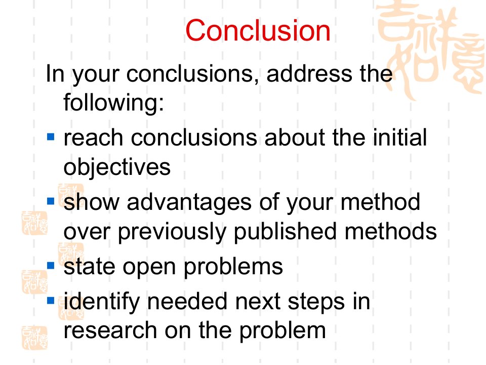 学术英语conclusion结论的写作