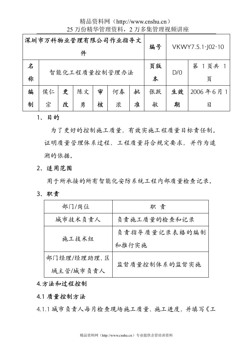 7.5.1-J02-10智能化工程质量控制管理办法