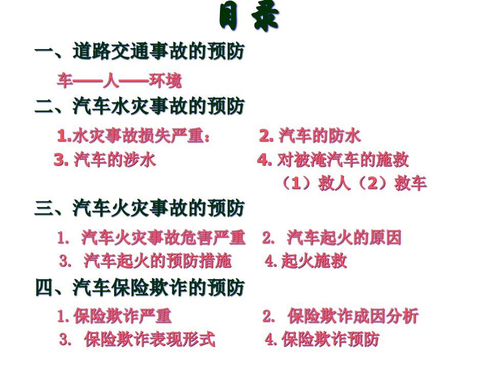 汽车保险风险控制