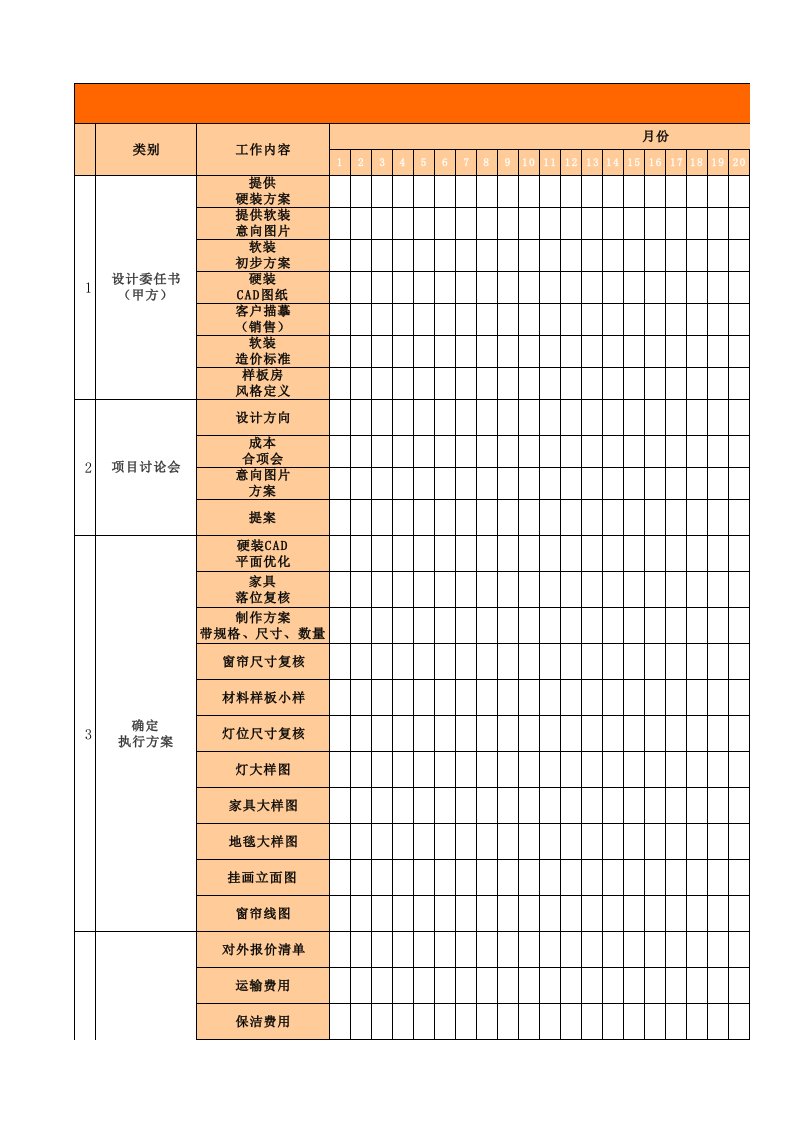 软装流程-排期表-修改