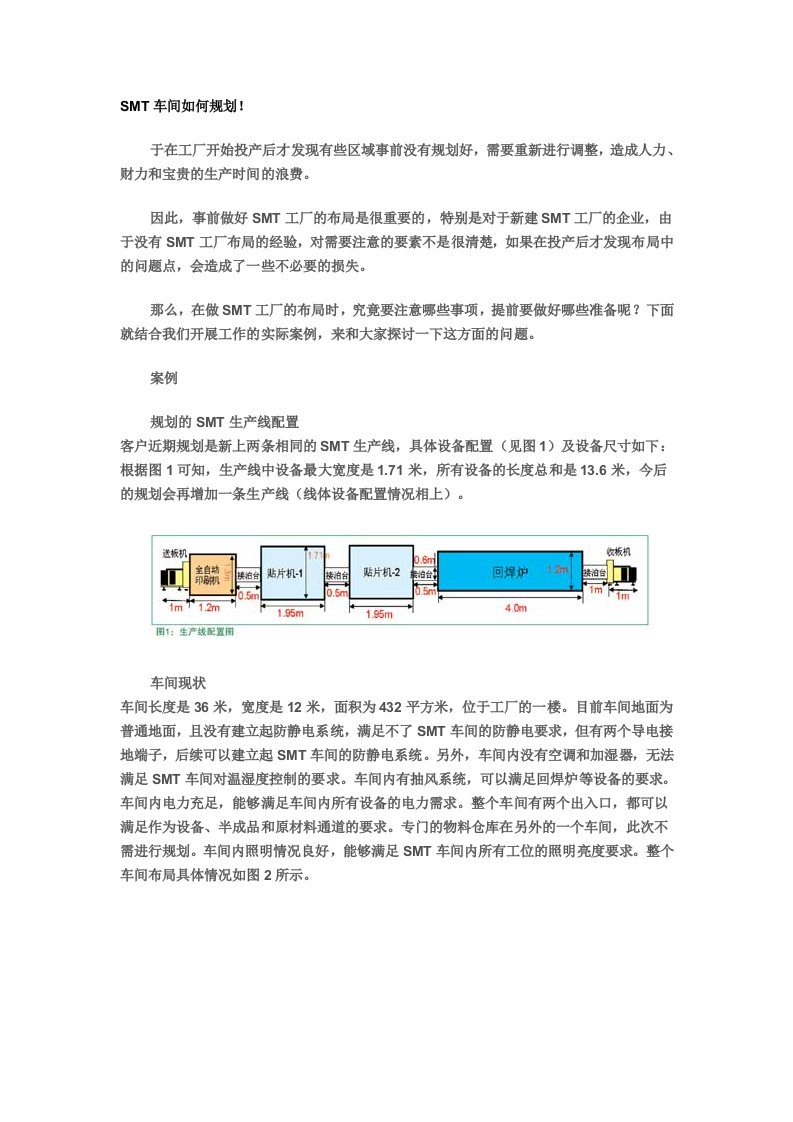 SMT车间如何规划