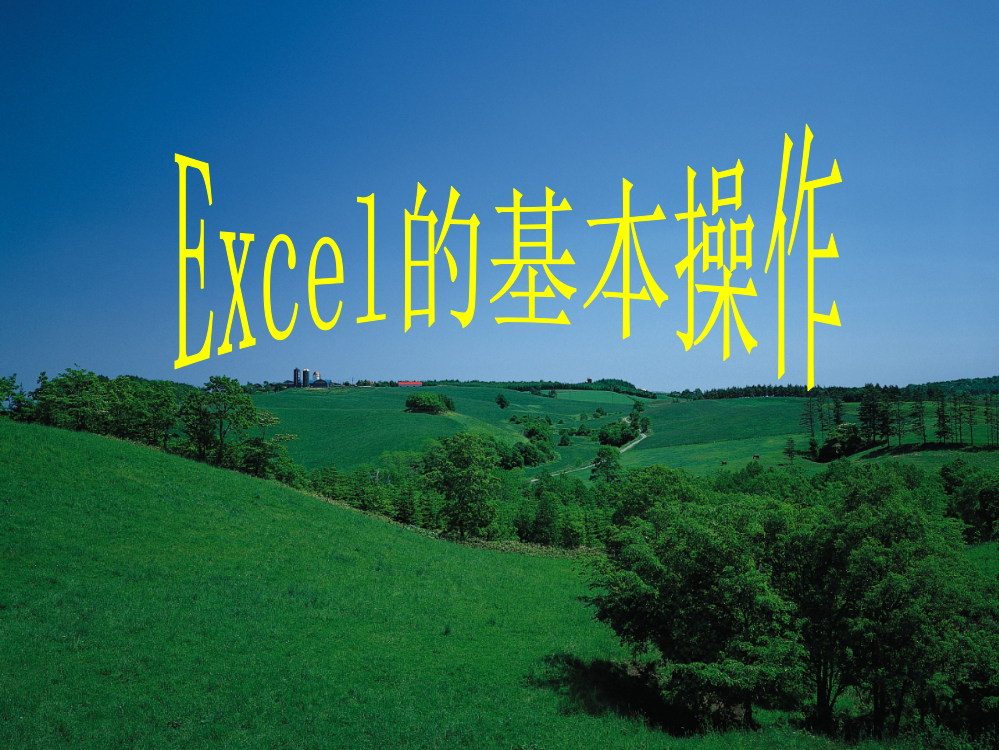 用Excel处理数据