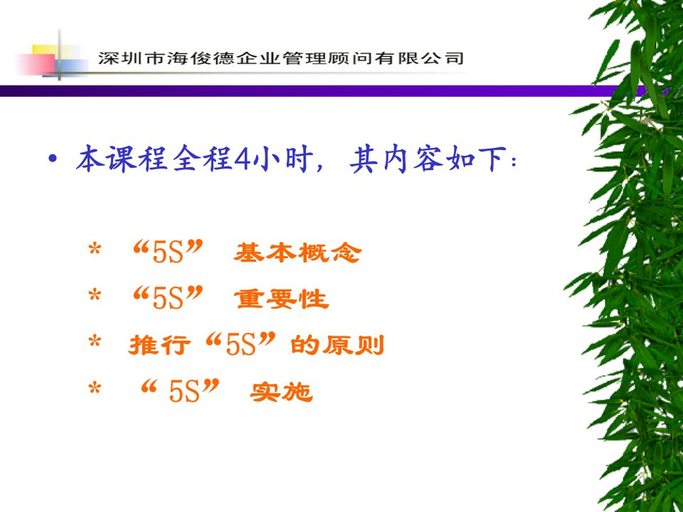 精选5S培训资料