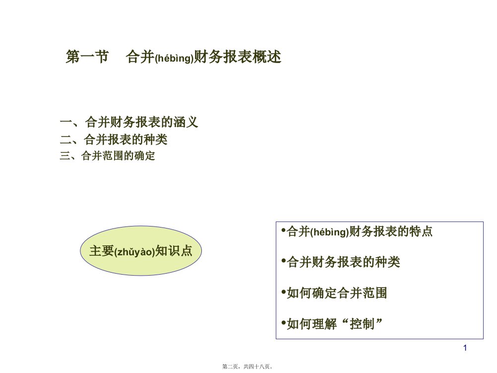 第二章合并会计报表共48张PPT