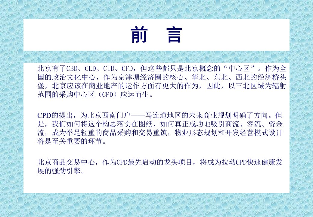 某商品交易中心前期策划方案