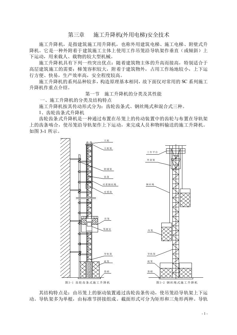 施工升降机(齿条机材料)