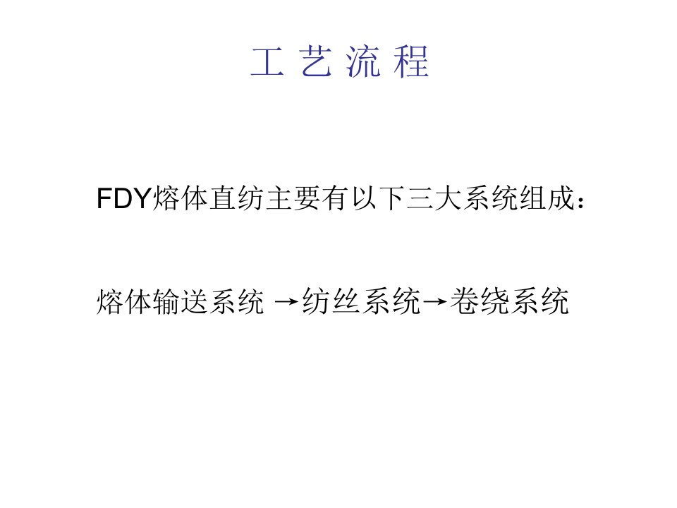 精选大有光FDY涤纶长丝生产工艺知识