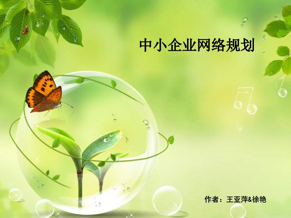 《中小企业网的》PPT课件