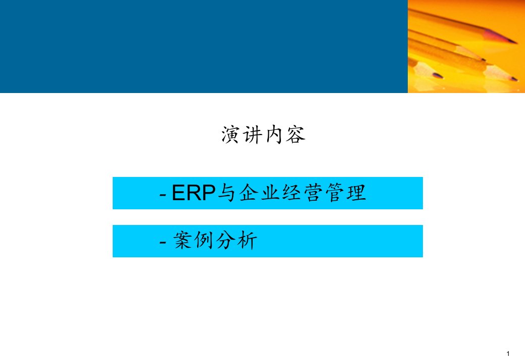 ERP项目与企业经营管理