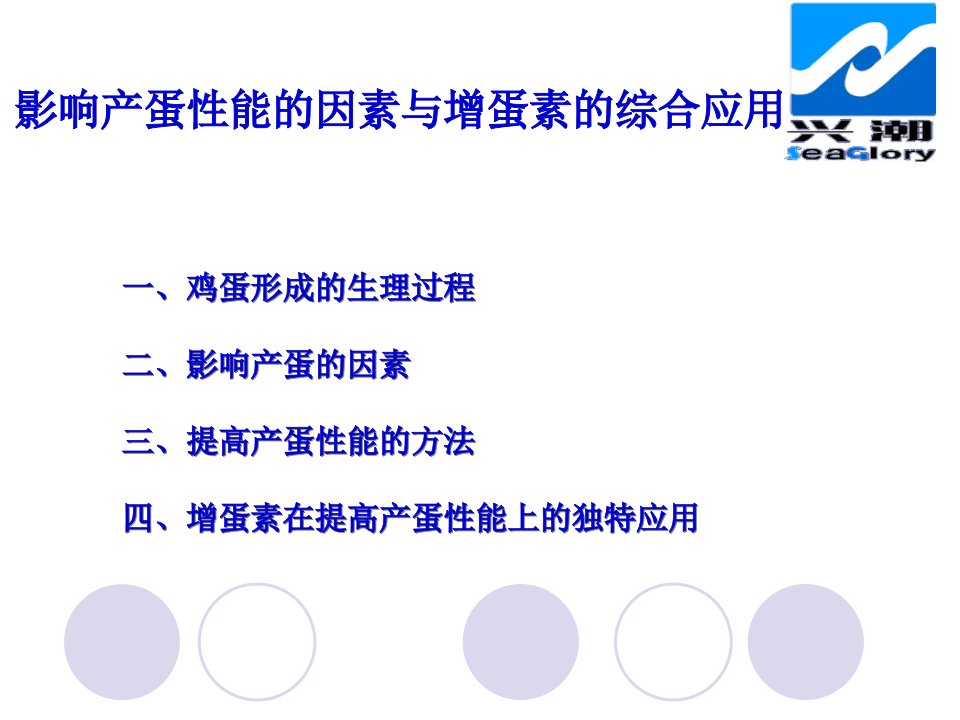 提高产蛋性能的专利产品增蛋素的综合应用PPT课件