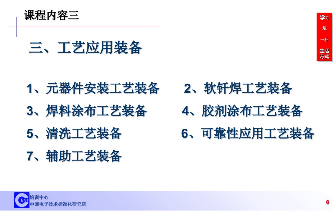 电子工艺工程师培训第三部分教学提纲