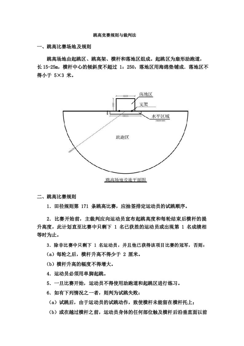 02-跳高竞赛规则与裁判法-文档