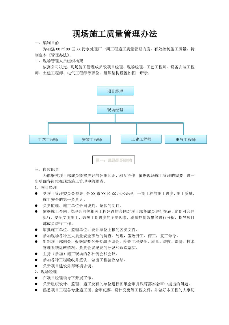 项目现场施工管理办法