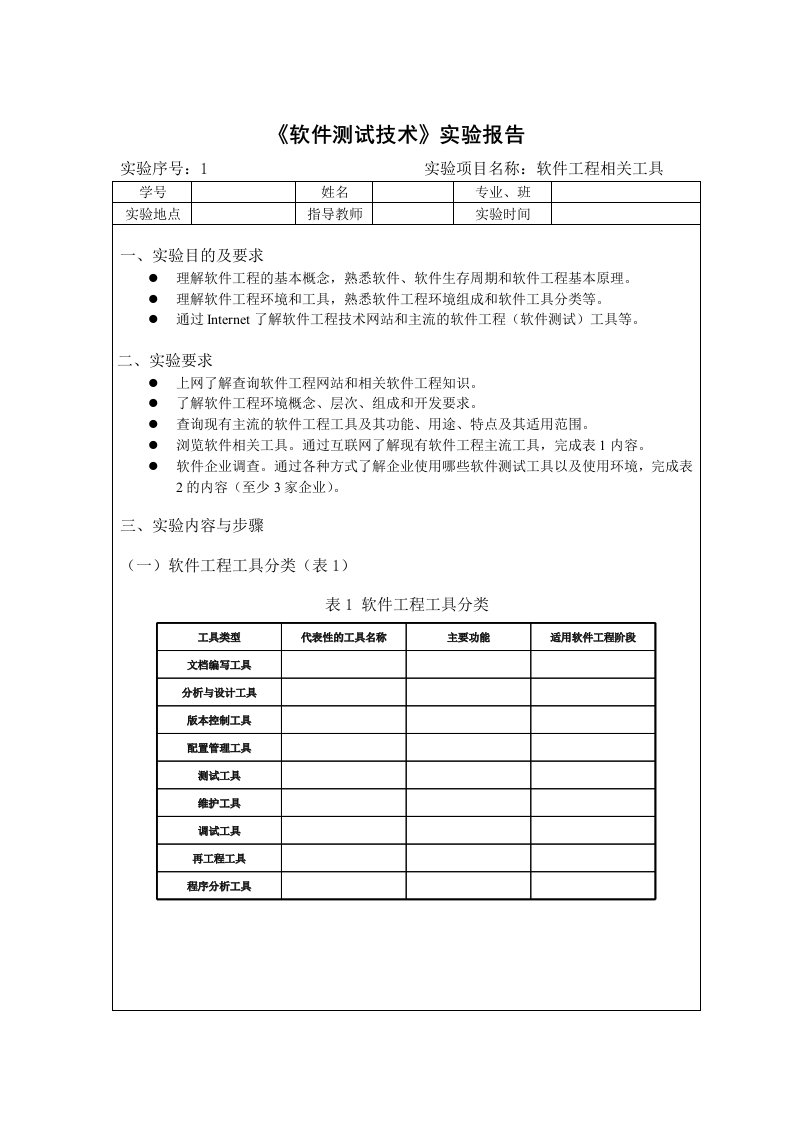 软件测试技术实验报告