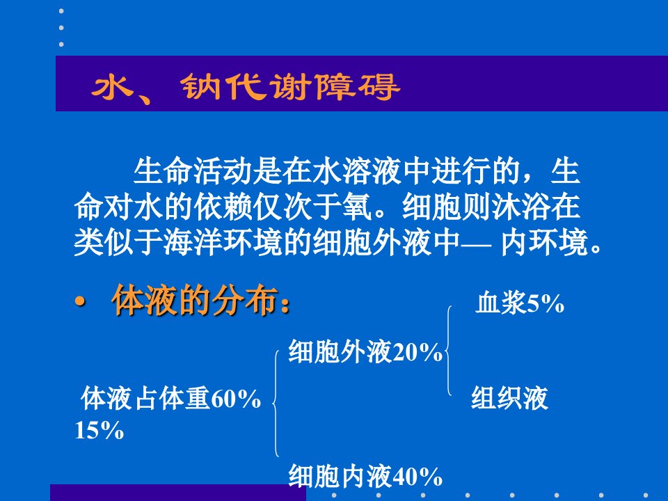 水电解质紊乱幻灯ppt课件