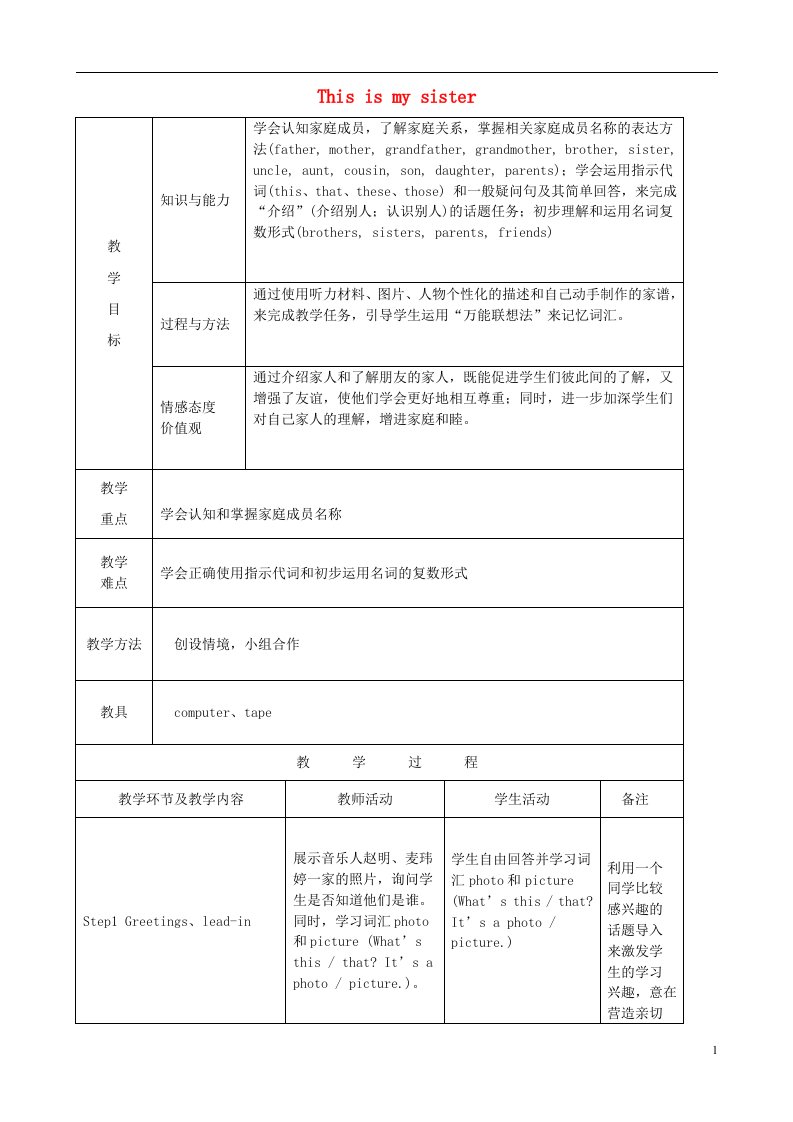 吉林省白城市洮北区德顺乡中学七年级英语上册《Unit