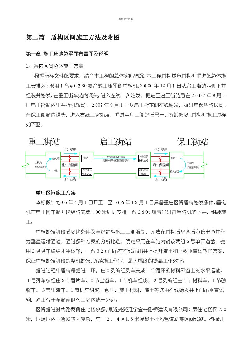 盾构施工方案