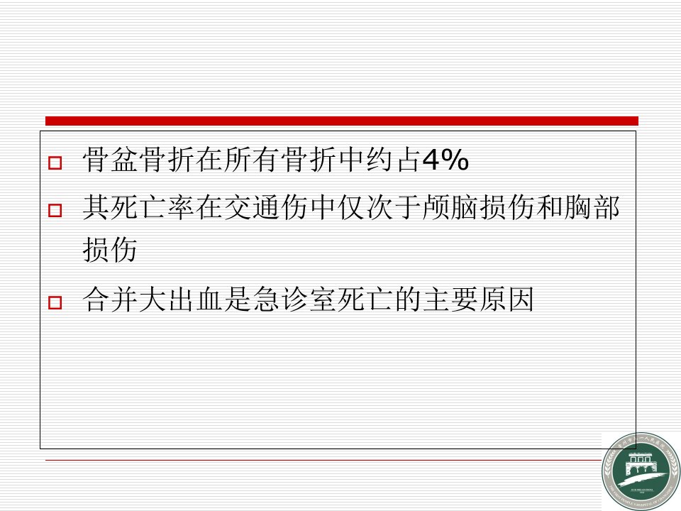 严重骨盆骨折急诊室早期急救流程